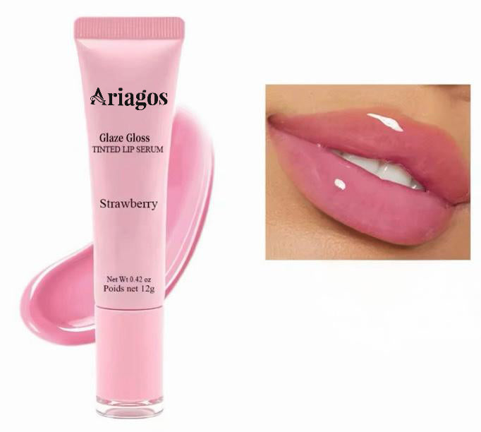 Strawberry Glaze Gloss Tinted Lip Serum | Ariagos